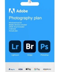 Adobe Photography Plan - 20GB Cloud
